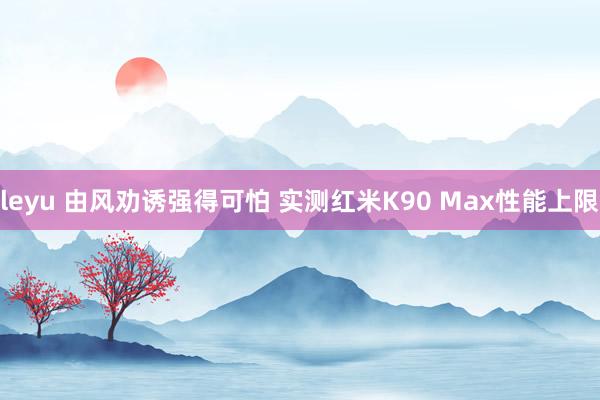 leyu 由风劝诱强得可怕 实测红米K90 Max性能上限