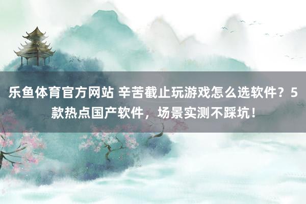 乐鱼体育官方网站 辛苦截止玩游戏怎么选软件？5款热点国产软件，场景实测不踩坑！