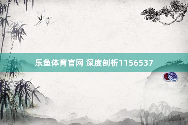 乐鱼体育官网 深度剖析1156537